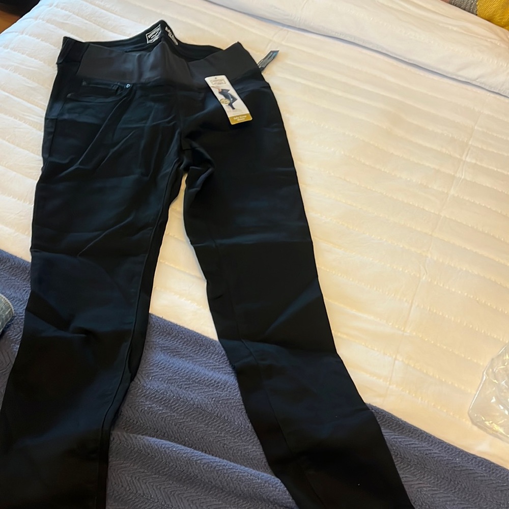 Black skinny maternity jeans